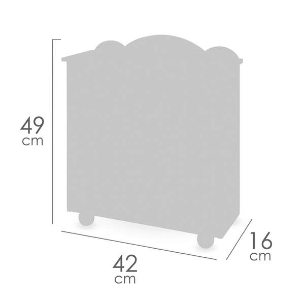 Decuevas - Armoire en bois pour enfant - Age minimum 3 ans - Assemblage nécessaire - Matériaux: métal, plastique, polyester