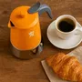 Pezzetti Cafetière italienne Stileexpress en acier inoxydable 4 tasses - Tous feux dont induction - Orange
