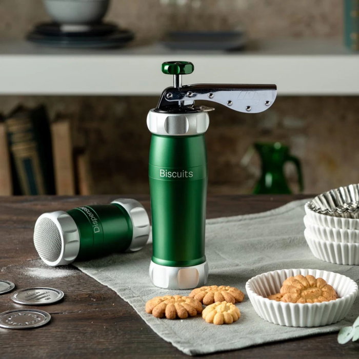 Marcato Presse à pâtisserie verte avec 20 modèles