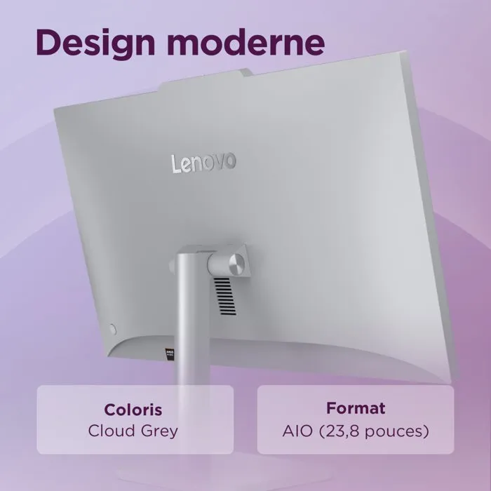 Lenovo A105 24 PC Tout-en-un - 23.8 FHD - Ryzen 5 40 - 16 Go RAM - 512 Go SSD