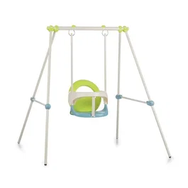 Smoby Portique de bébé Swing 1er âge en métal avec arceau de sécurité, Hauteur 120 cm, Poids max 25 kg, Usage intérieur/extérieur