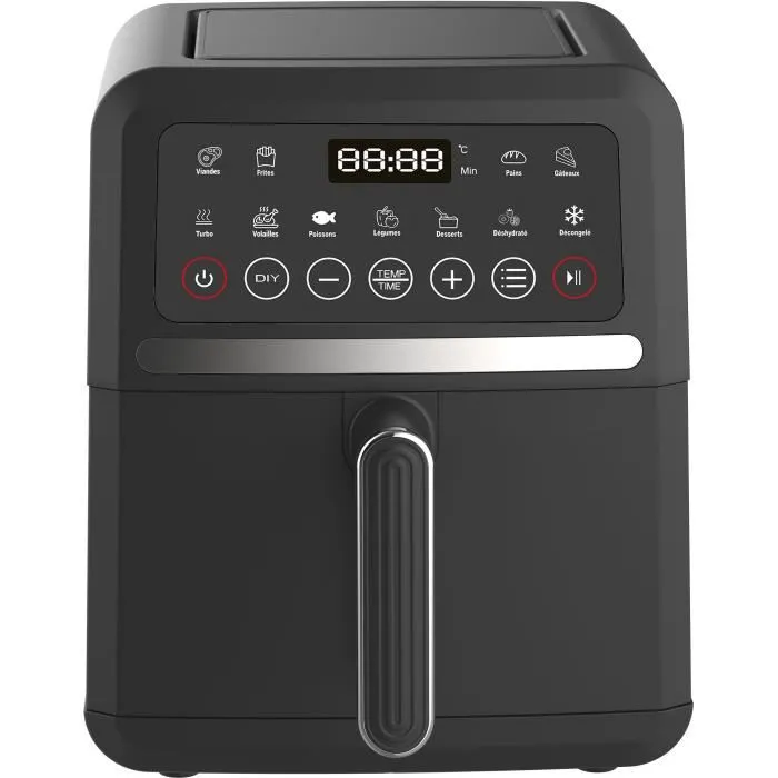 Little Balance Friteuse sans huile Crousty Light 5L 0.9kg 12 programmes 1500W avec technologie Air 360 Little Balance Friteuse sans huile Crousty Light 5L 0.9kg 12 programmes 1500W avec technologie Air 360