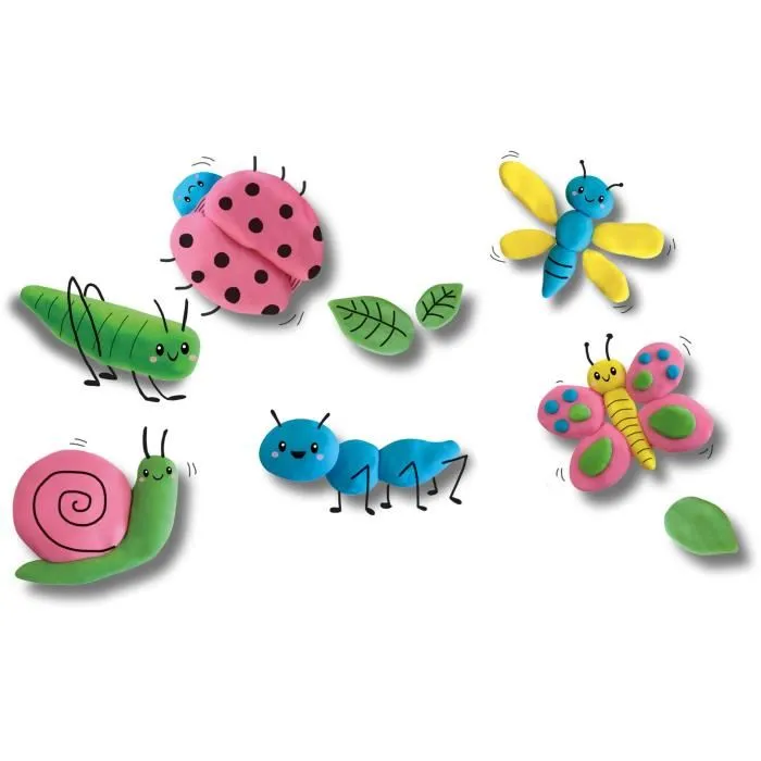 Ses Creative Pâte à modeler écologique 4 pots 4x90g multicolore - Réf. 24911 - À partir de 24 mois, garantie 2 ans