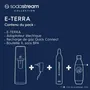 Sodastream E-TERRA Machine à Soda et Eau Pétillante - Bouteille Compatible Lave-Vaisselle Incluse + 1 Recharge de Gaz 60L - Noir