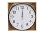 Giftdecor Horloge Murale Suspendue avec Corde Noir 30 cm Plastique (Set de 8)