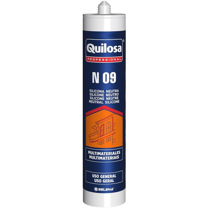 QS ADHESIVOS Silicone Neutra Gris 300Ml QS ADHESIVOS Silicone Neutra Gris 300Ml