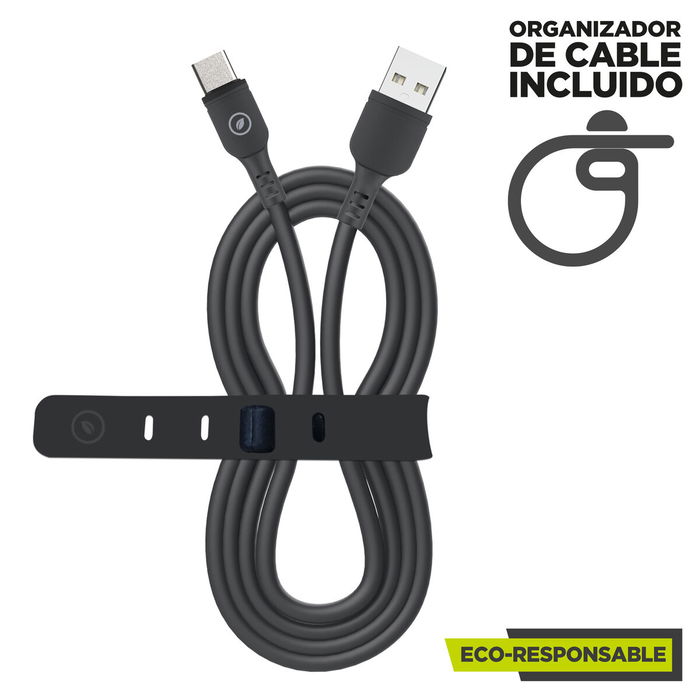 Câble USB vers Lightning Muvit for Change Noir 1,2 m Câble USB vers Lightning Muvit for Change Noir 1,2 m