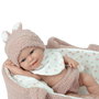 Muñecas Arias Poupée Elegance 33 cm Babyto rose avec nacelle corps vinyle fille, 3-99 ans