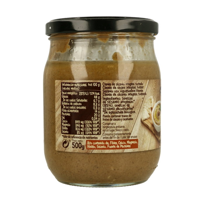 Biocop Tahin Intégral Grillé Bio Sans Sel 500g