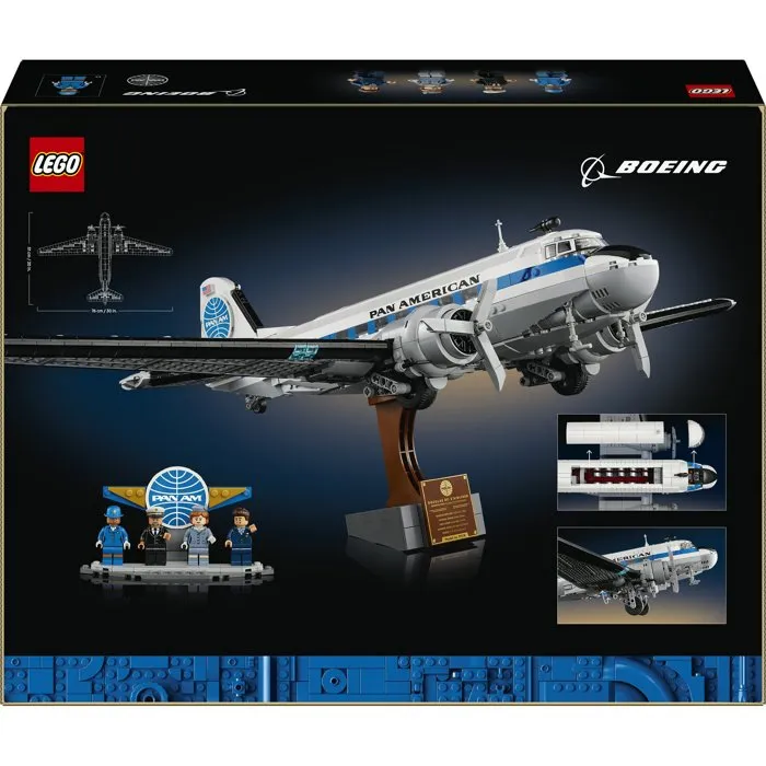 LEGO Icons Douglas DC-3 de la PAN AM - Avion de Ligne Retro LEGO Icons Douglas DC-3 de la PAN AM - Avion de Ligne Retro