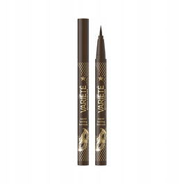 Eveline Cosmetics - Pinceau à eyeliner liquide précis Variete, teinte marron 02, 4 ml, maquillage pour les yeux