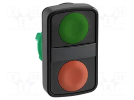 SCHNEIDER ELECTRIC Commutateur double Harmony XB5 rouge/vert 22mm IP66