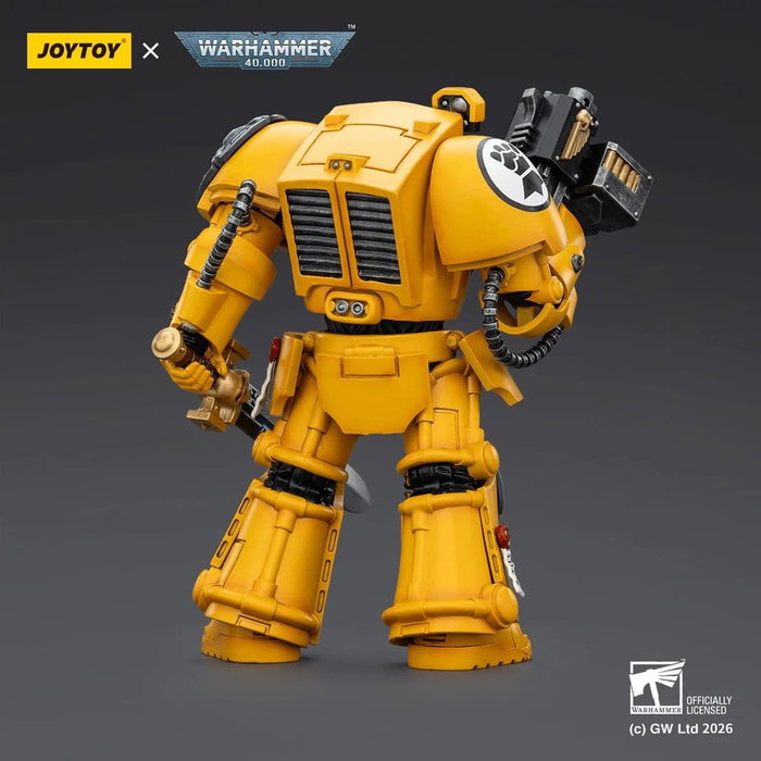 Joy Toy (CN) Warhammer 40,000 figurine Imperial Fists Terminator avec épée de puissance et bolter de tempête 14 cm