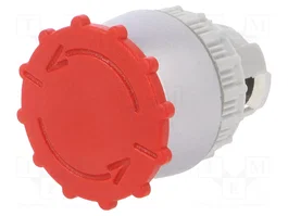 SPAMEL Commutateur de sécurité SP22 rouge 22mm, 2 positions stables, IP65
