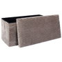 Home Deco Factory Pouf Pliant Scott Taupé