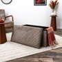 Home Deco Factory Pouf Pliant Scott Taupé
