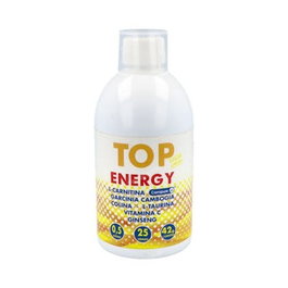 JUST AID Top Energy Boisson Énergétique au Citron - 500 ml - Sans Réfrigération avec L-Carnitine et Vitamine C