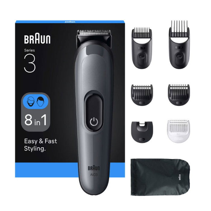 Braun Rasoir Rechargeable Ergonomique Multifonction 8 en 1 Braun Rasoir Rechargeable Ergonomique Multifonction 8 en 1