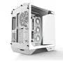 Darkflash DY470 - Boitier PC Cube Blanc sans alimentation, Format ATX/Micro ATX/Mini-ITX, avec 4 ventilateurs ARGB 120mm, verre trempé, USB Type-C, USB 3.0