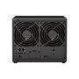 Synology DS923+ - NAS 4 baies avec processeur AMD Ryzen R1600, 4 Go DDR4 ECC, 2 ports M.2 NVMe, 4 emplacements SATA HDD/SSD, 2 ports 1GbE