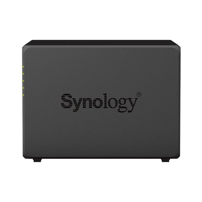 Synology DS923+ - NAS 4 baies avec processeur AMD Ryzen R1600, 4 Go DDR4 ECC, 2 ports M.2 NVMe, 4 emplacements SATA HDD/SSD, 2 ports 1GbE