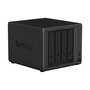 Synology DS923+ - NAS 4 baies avec processeur AMD Ryzen R1600, 4 Go DDR4 ECC, 2 ports M.2 NVMe, 4 emplacements SATA HDD/SSD, 2 ports 1GbE
