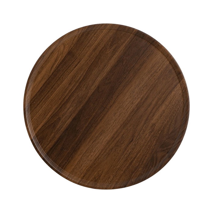 BigBuy Garden Petite Table d'Appoint Marron Noir Ronde
