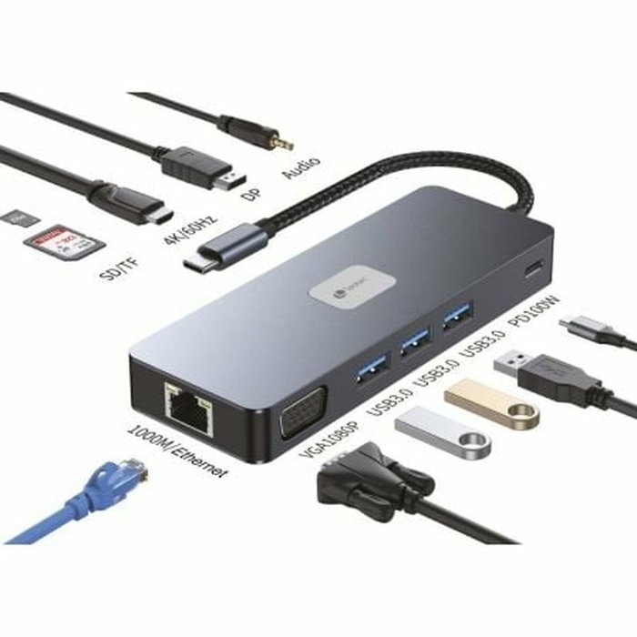 LEOTEC Station d'accueil 11 en 1 LEDS03 USB-C LEOTEC Station d'accueil 11 en 1 LEDS03 USB-C