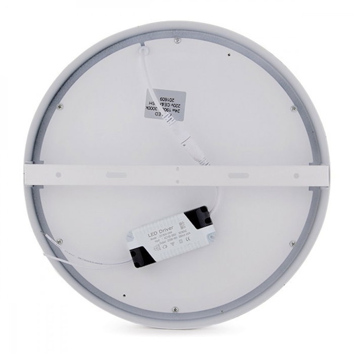 Pack de 2 plafonniers LED 24W 1900Lm 6000K Blanc Froid