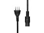 ProXtend Cordon d'alimentation Suisse vers C15A 2,2m Noir