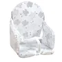 Looping Coussin de chaise haute bébé PVC imperméable sans phtalates avec sangles - Confort et maintien de 6 mois à 15 kg - Modèle Lapin Pyjama - Fabriqué en France