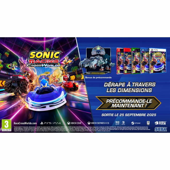 Sega Sonic Racing: CrossWorlds - Nintendo Switch