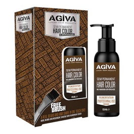 Agiva Coloration Semi-Permanente pour Barbe Marron 125ml