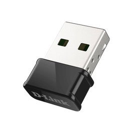 D-Link DWA-181 Adaptateur USB Nano Wi-Fi AC1300 MU-MIMO Dual Band (867 Mbps 5GHz, 400 Mbps 2.4GHz) - Compatible 802.11ac Wave 2