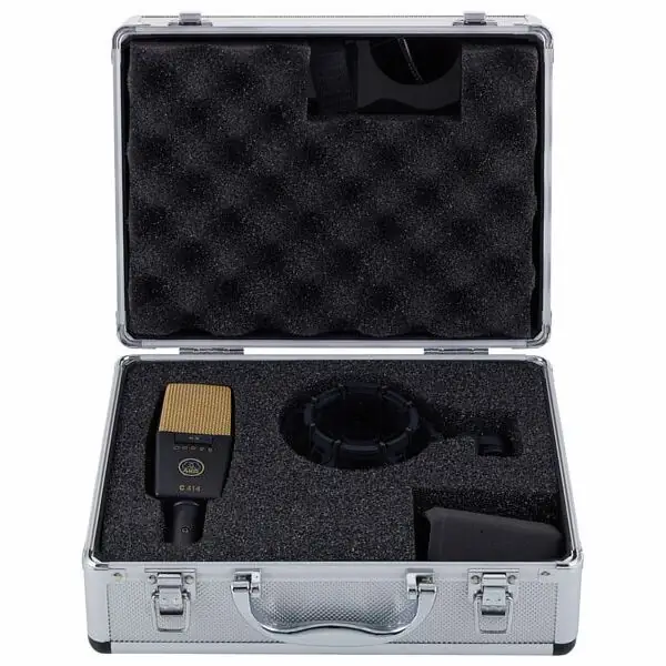 AKG C414Xlii Microphone Condensateur Grande Membrane 9 Patrons Polaires