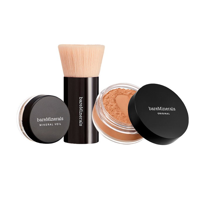 Bare Minerals Fond de teint poudre libre ORIGINAL #Teint hâlé moyen SPF15 Set 3 unités