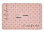 Kinvara Tapis de cuisine 40 x 60 cm en plastique rose et noir (Set de 24)