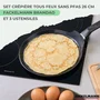 Fackelmann Set Chandeleur Crêpière - BRANDAO - Ø 26 cm - 3 ustensiles - Poêle céramique sans PFAS pour crêpes, galettes, pancakes, compatible induction et four