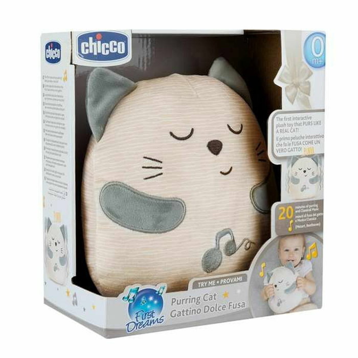 Chicco Peluche sonore Chat Blanc