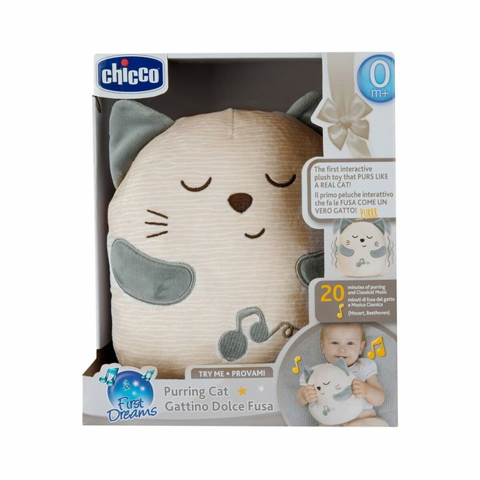 Chicco Peluche sonore Chat Blanc