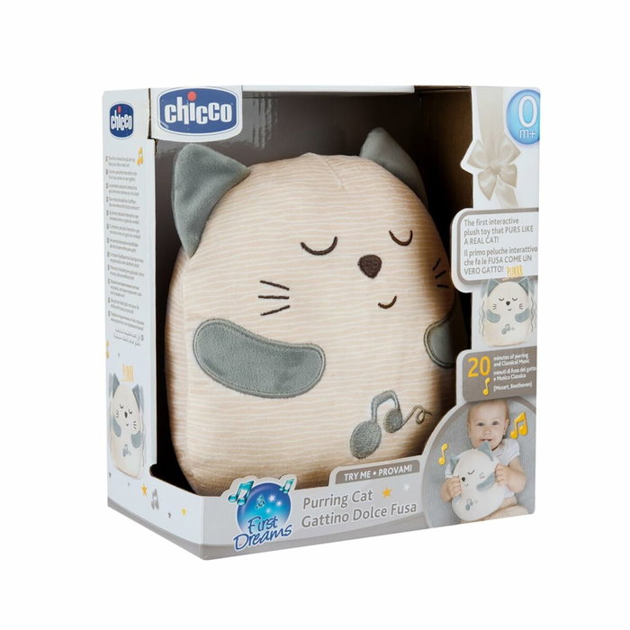 Chicco Peluche sonore Chat Blanc