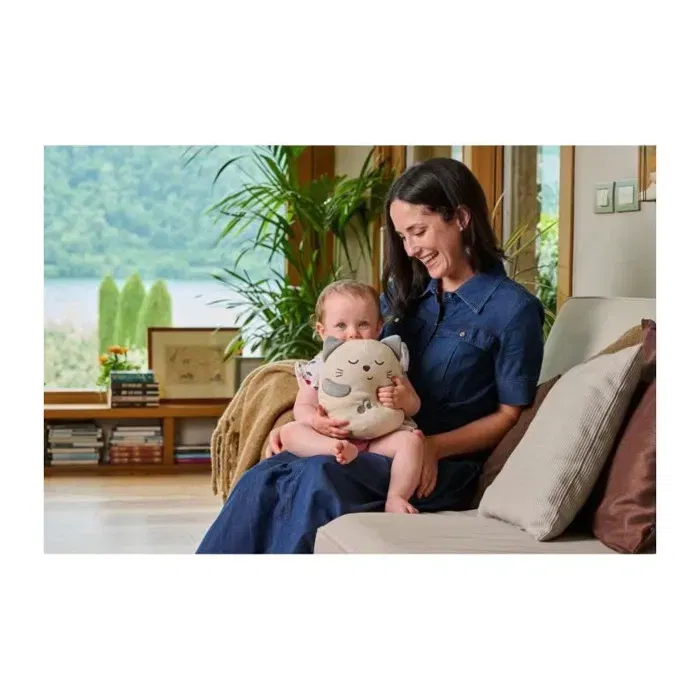 Chicco Peluche Interactive - Bonhomme Interactif avec Vibration Douce et Musique Classique, Lavable Machine, dès la Naissance