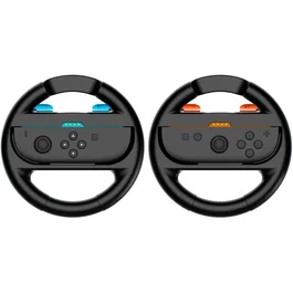 Nintendo - Volant ergonomique blanc pour Nintendo Switch (x2) - Jeux Mario Kart et course - Accessoire gaming