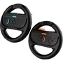 Nintendo - Volant ergonomique blanc pour Nintendo Switch (x2) - Jeux Mario Kart et course - Accessoire gaming
