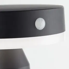 Brilliant MAGUA - Applique Extérieure Murale Solaire LED 3,7W, 350 Lumen, Blanc Chaud 4000K, Noir, Matière Métal et Plastique