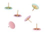 Pincello Chincheta Métal 60 Pièces Multicolore 8x12,5x2 cm (Set de 48)