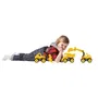 BIG Power Worker Mini Camion Benne - Véhicule miniature jaune avec benne mobile, jouet pour enfant dès 3 ans