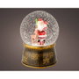 Lumineo Bola de Neige Père Noël avec LED, Boule à Neige Noël Ø13 x 17,5 cm, Lumière Chaude, Mouvement, Intérieur