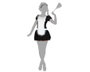 Atosa Déguisement de Sirviente Femme Adulte XL