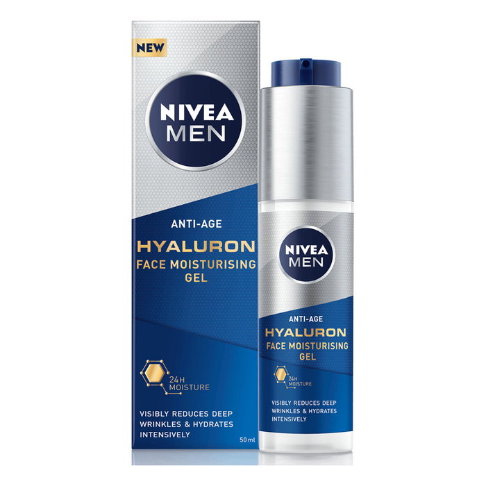 Nivea MEN Gel Hydratant Visage Anti-Âge Hyaluron 50 ml Nivea MEN Gel Hydratant Visage Anti-Âge Hyaluron 50 ml